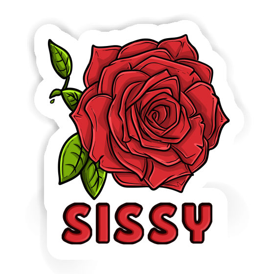 Autocollant Sissy Fleur de rose Notebook Image