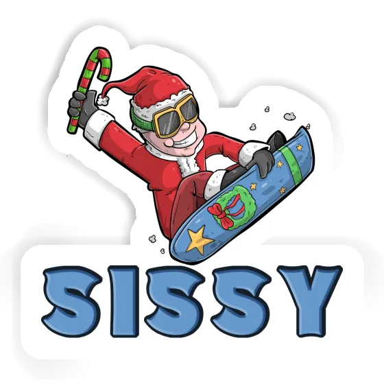 Sissy Sticker Christmas Snowboarder Notebook Sissy Sticker Christmas Snowboarder Gift package Image