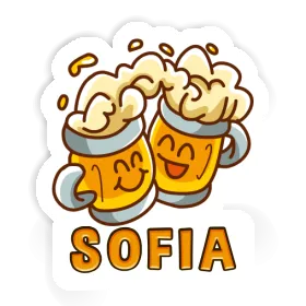 Sofía Autocollant Bière Image