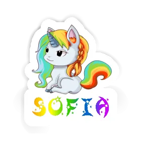 Sticker Sofia Unicorn Image