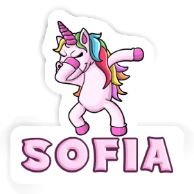 Dabbing Unicorn Sticker Sofia Image