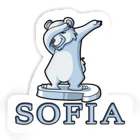 Ours polaire Autocollant Sofia Image