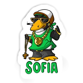 Pingouin hip-hop Autocollant Sofia Image