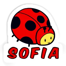 Sofia Autocollant Coccinelle Image