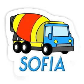 Autocollant Sofia Camion malaxeur Image