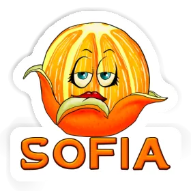 Sofia Autocollant Orange Image