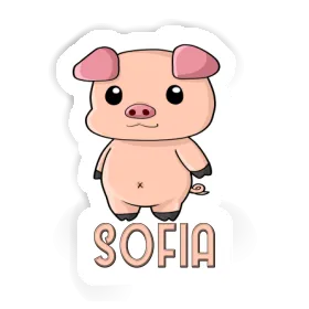 Ferkel Aufkleber Sofia Image