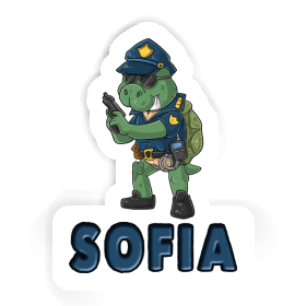 Sofia Autocollant Policier Image
