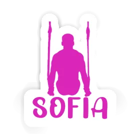 Autocollant Gymnaste aux anneaux Sofia Image