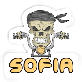 Motocycliste Autocollant Sofia Image