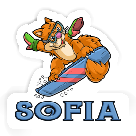 Snowboardeuse Autocollant Sofia Image