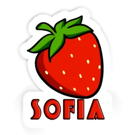Autocollant Sofia Fraise Image