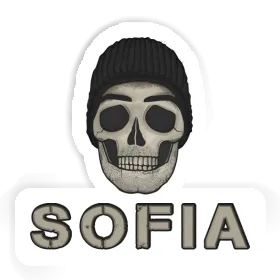 Autocollant Tête de mort Sofia Image