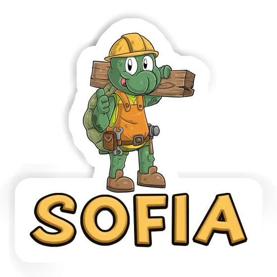 Ouvrier du bâtiment Autocollant Sofia Notebook Ouvrier du bâtiment Autocollant Sofia Gift package Image
