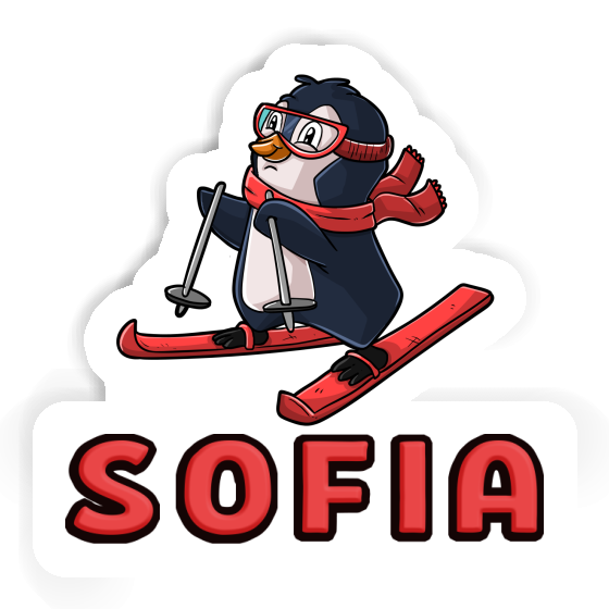 Sofia Autocollant Skieuse Laptop Image