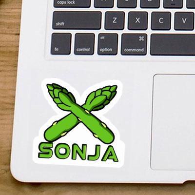 Sonja Sticker Asparagus Notebook Image