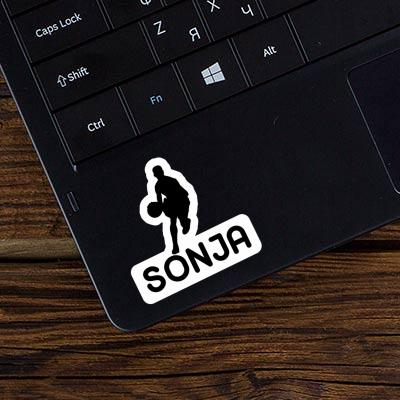 Basketballspieler Aufkleber Sonja Image