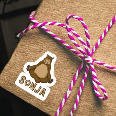 Sonja Sticker Yoga-Bär Notebook Image