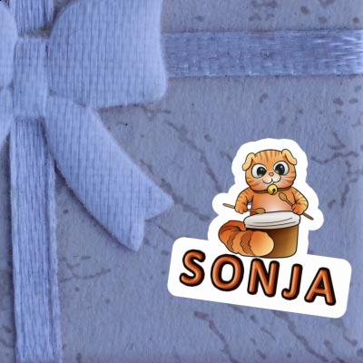 Trommlerin Sticker Sonja Notebook Image