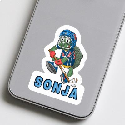 Sticker Hockey Player Sonja Notebook Sticker Hockey Player Sonja Gift package Image
