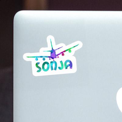 Sonja Sticker Flugzeug Laptop Image