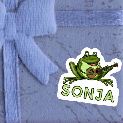 Sonja Sticker Guitar Frog Laptop Image