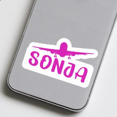 Sticker Airplane Sonja Laptop Image