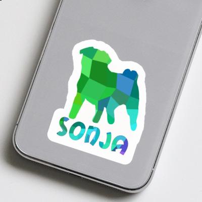 Mops Aufkleber Sonja Laptop Image