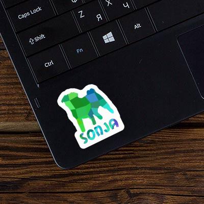 Mops Aufkleber Sonja Image