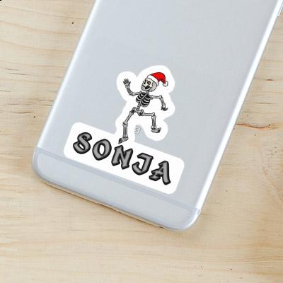 Sticker Sonja Christmas Skeleton Notebook Image
