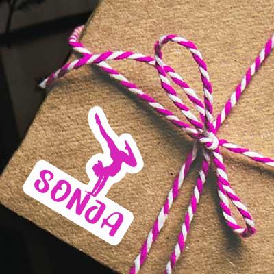 Yoga Woman Sticker Sonja Notebook Yoga Woman Sticker Sonja Gift package Image