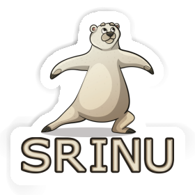 Srinu Sticker Yoga Bear Image