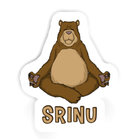 Sticker Yoga Bear Srinu Image