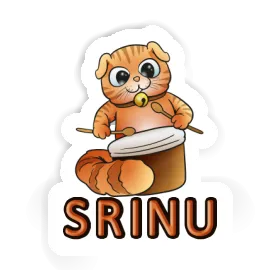 Autocollant Srinu Chat-tambour Image