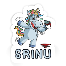 Sticker Srinu Wine Unicorn Image