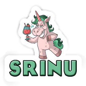 Sticker Srinu Party Unicorn Image