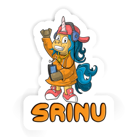 Hip-Hop Unicorn Sticker Srinu Image