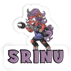 Srinu Sticker Rocking Unicorn Image