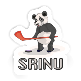 Ice Hockey Panda Sticker Srinu Image