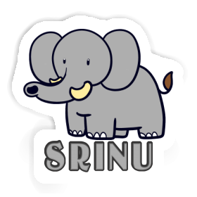 Autocollant Éléphant Srinu Image
