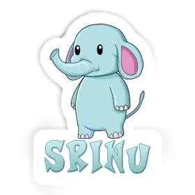 Autocollant Srinu Éléphant Image
