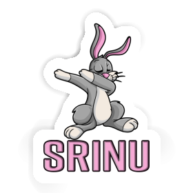 Srinu Autocollant Lapin Image