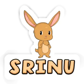 Srinu Autocollant Lapin Image