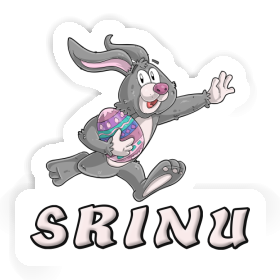 Srinu Autocollant Lapin de rugby Image