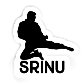 Srinu Autocollant Karatéka Image