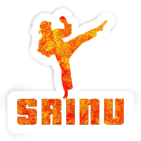 Srinu Autocollant Karatéka Image