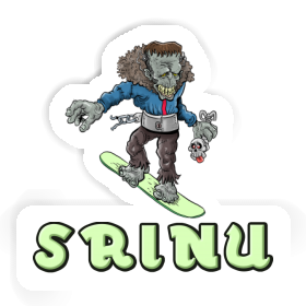 Sticker Snowboarder Srinu Image