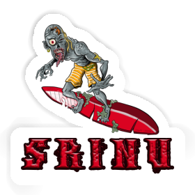 Srinu Autocollant Surfeur Image