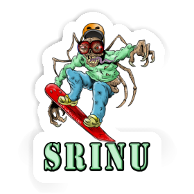Srinu Sticker Snowboarder Image