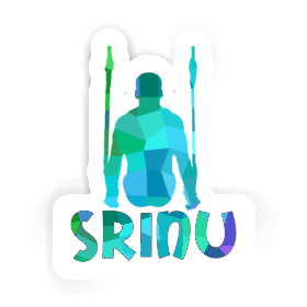 Srinu Autocollant Gymnaste aux anneaux Image
